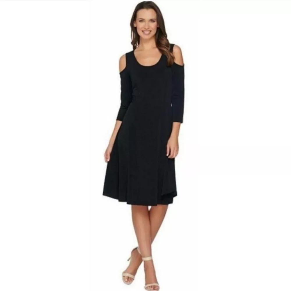 Susan Graver Dress Black Size XL